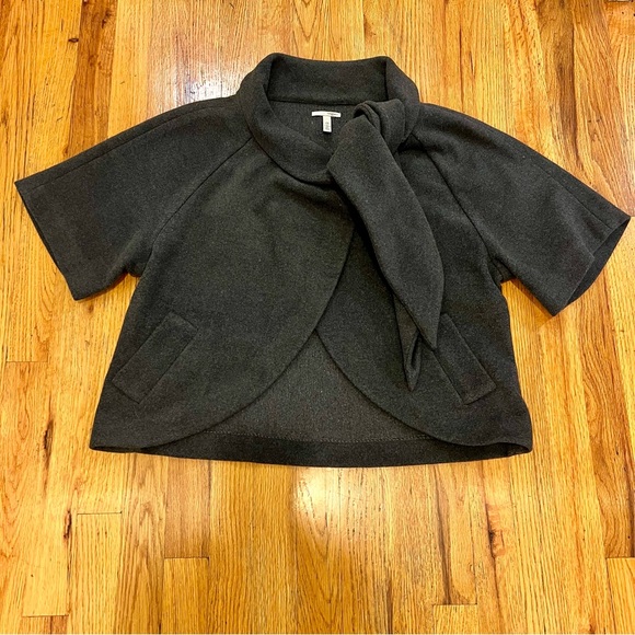 Halogen Jackets & Blazers - Halogen Gray Wool Blend Cape let Jacket OS